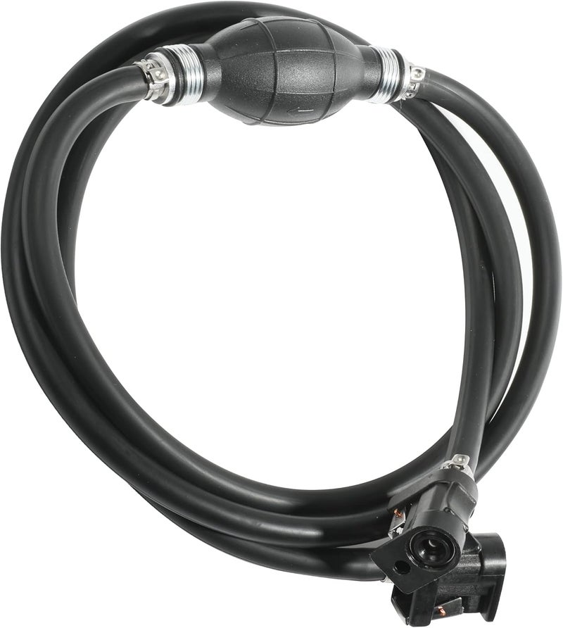 Reswish 6FT Boat Motor Fuel Line Hose with Primer Bulb Steel Hose Clamps,Universal ID 5/16" Boat Fuel Line Assembly Kit,Compatible with Outboard RVs Tractors Caravans Boats Fuel Line - Image 1